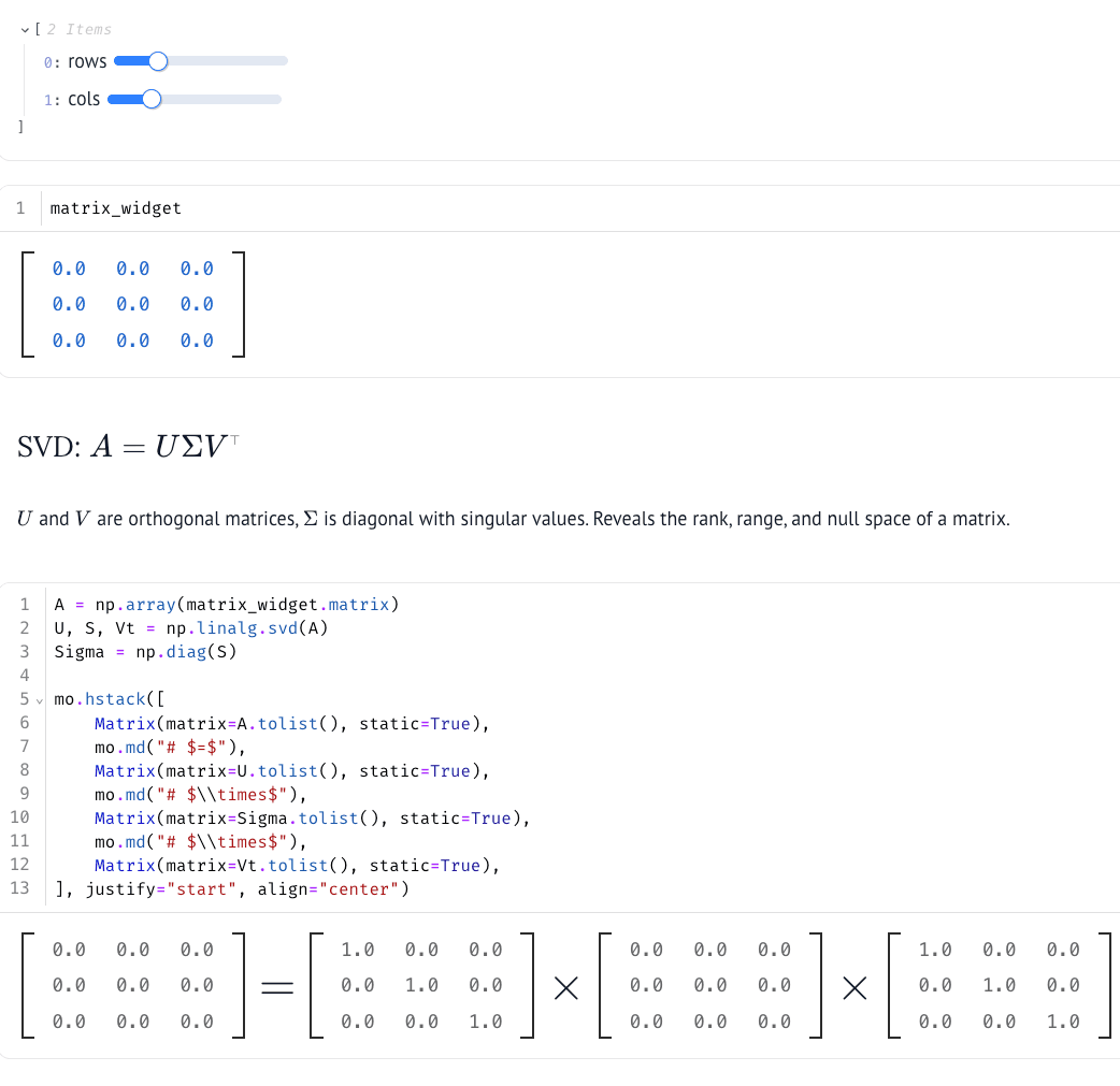 Matrix Decomposition