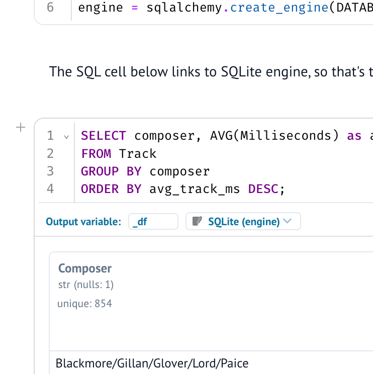 SQLite and DuckDB